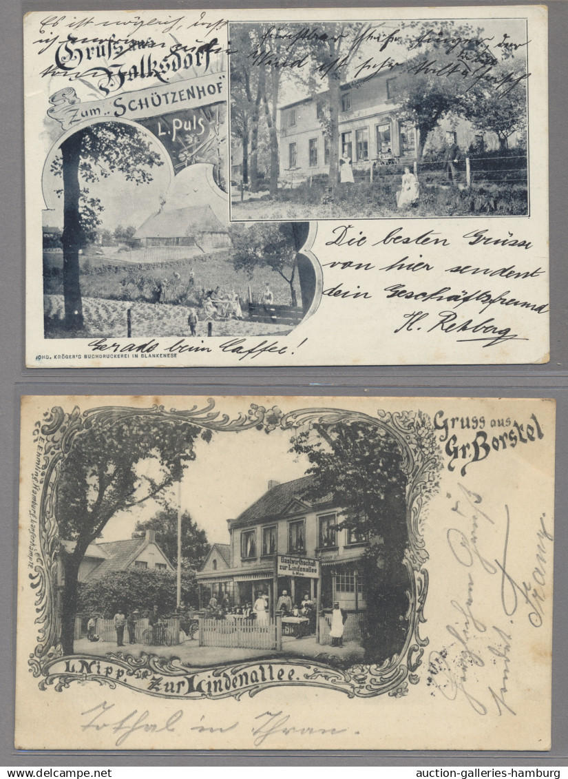 Ansichtskarten: Hamburg: 1897-1967, Partie von über 80 Ansichtskarten mit u.a. A