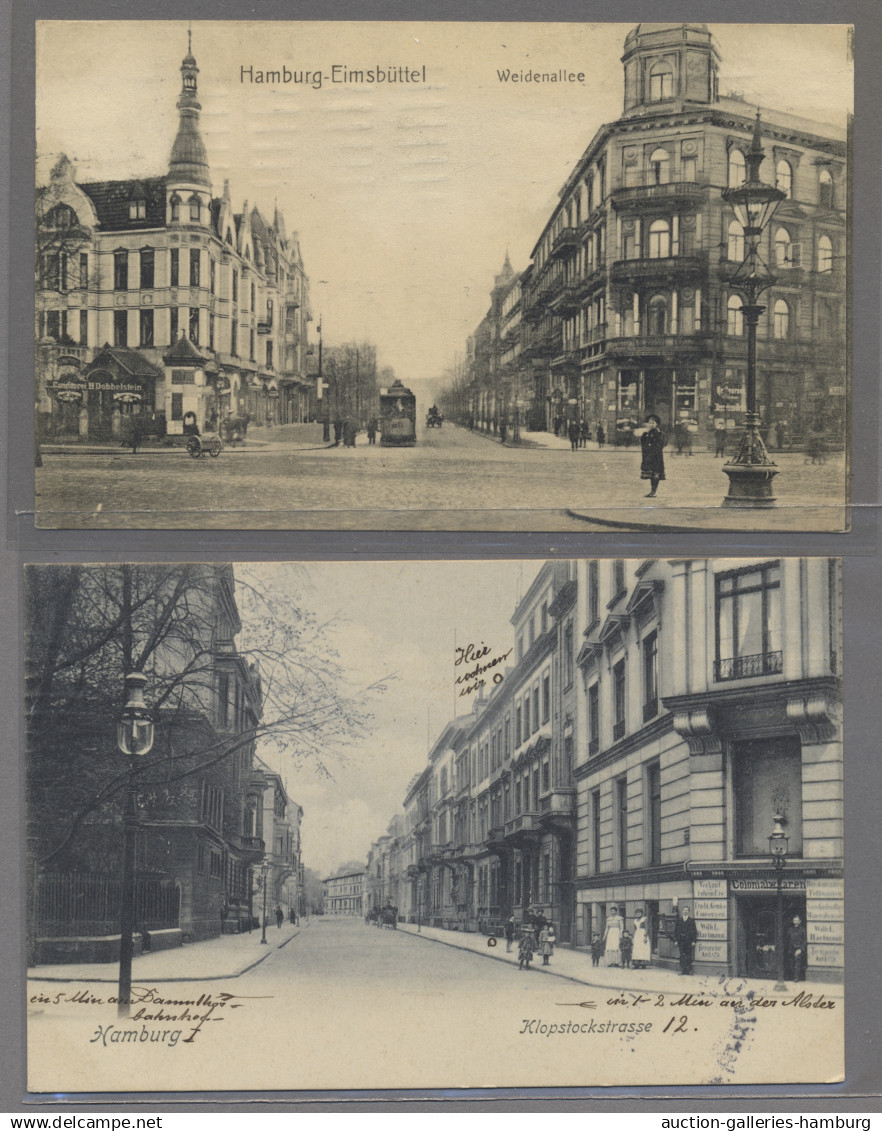 Ansichtskarten: Hamburg: 1897-1961, Partie Von über 80 Ansichtskarten Mit U.a. E - Other & Unclassified