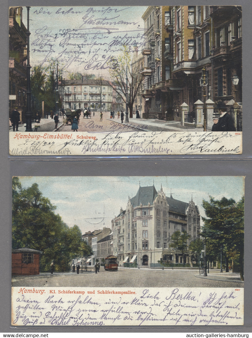 Ansichtskarten: Hamburg: 1897-1961, Partie Von über 80 Ansichtskarten Mit U.a. E - Other & Unclassified