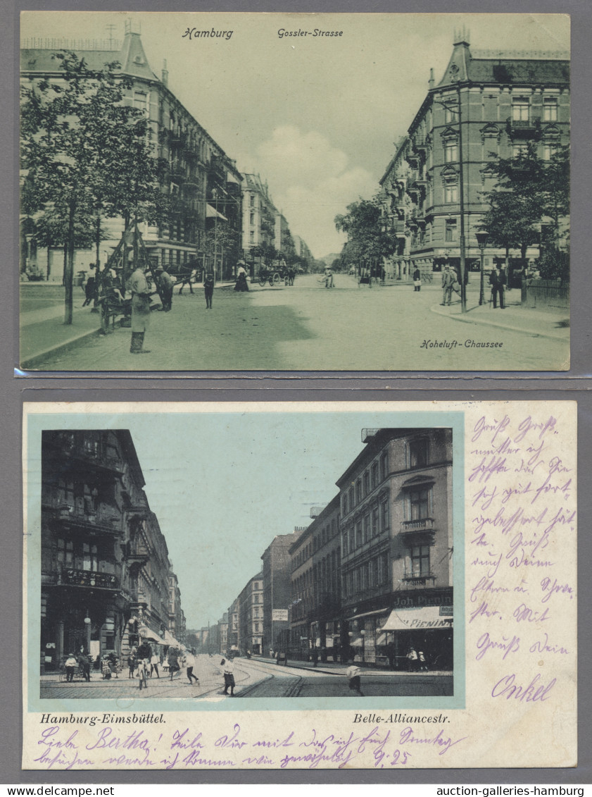 Ansichtskarten: Hamburg: 1897-1961, Partie Von über 80 Ansichtskarten Mit U.a. E - Other & Unclassified