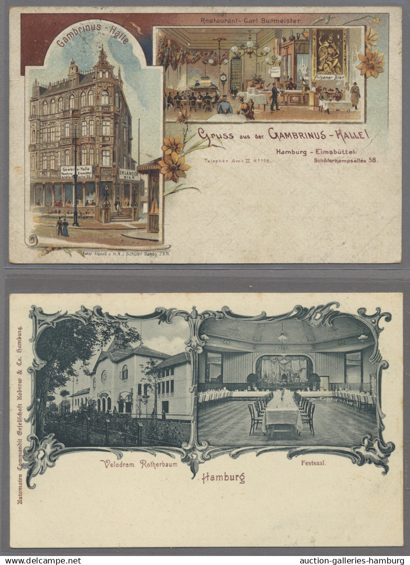 Ansichtskarten: Hamburg: 1897-1961, Partie von über 80 Ansichtskarten mit u.a. E