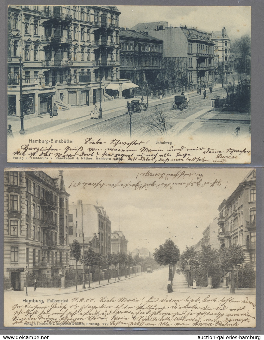Ansichtskarten: Hamburg: 1897-1961, Partie von über 80 Ansichtskarten mit u.a. E