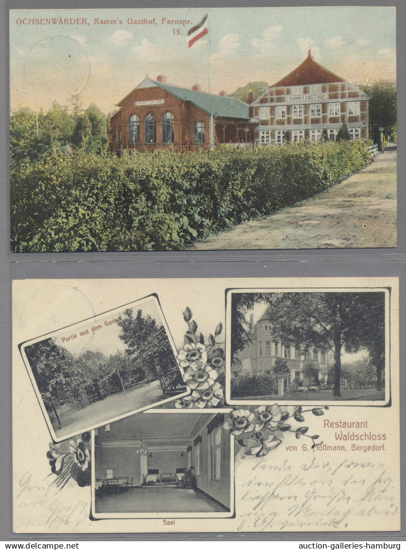 Ansichtskarten: Hamburg: 1899-1960 (ca.), Partie von 48 Ansichtskarten mit u.a.