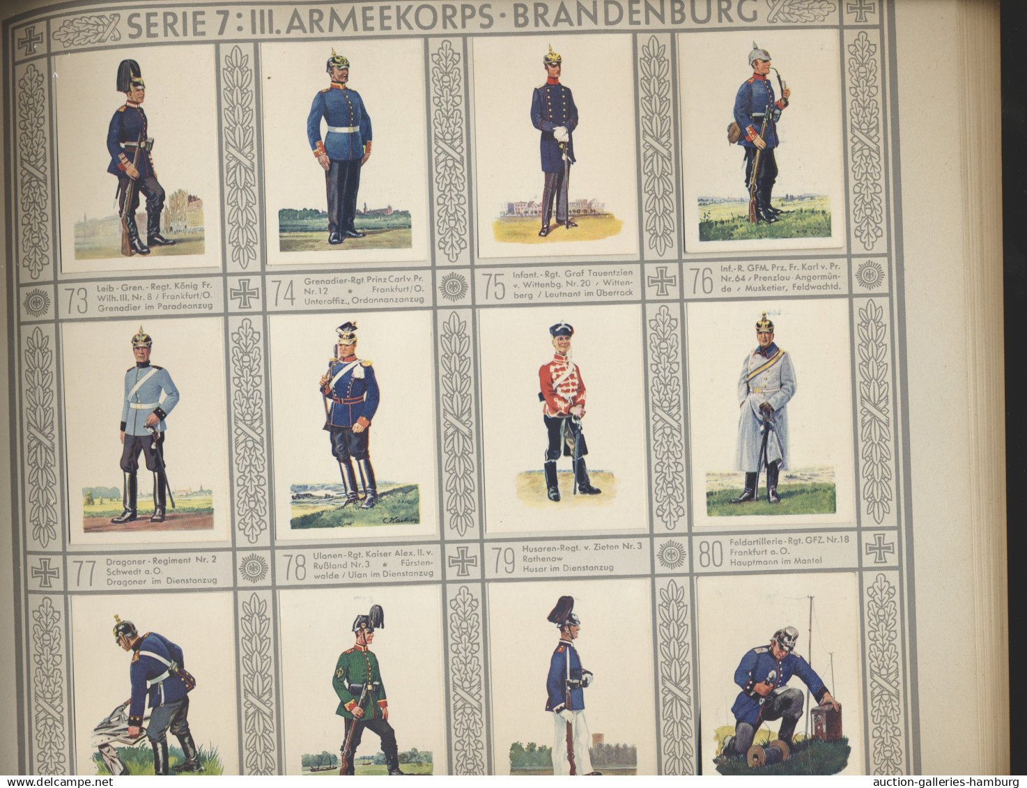 Reklame- Und Sammelbilder: FLAGGEN - UNIFORMEN - FAHNENTRÄGER, 1930-1933 (ca.), - Autres & Non Classés