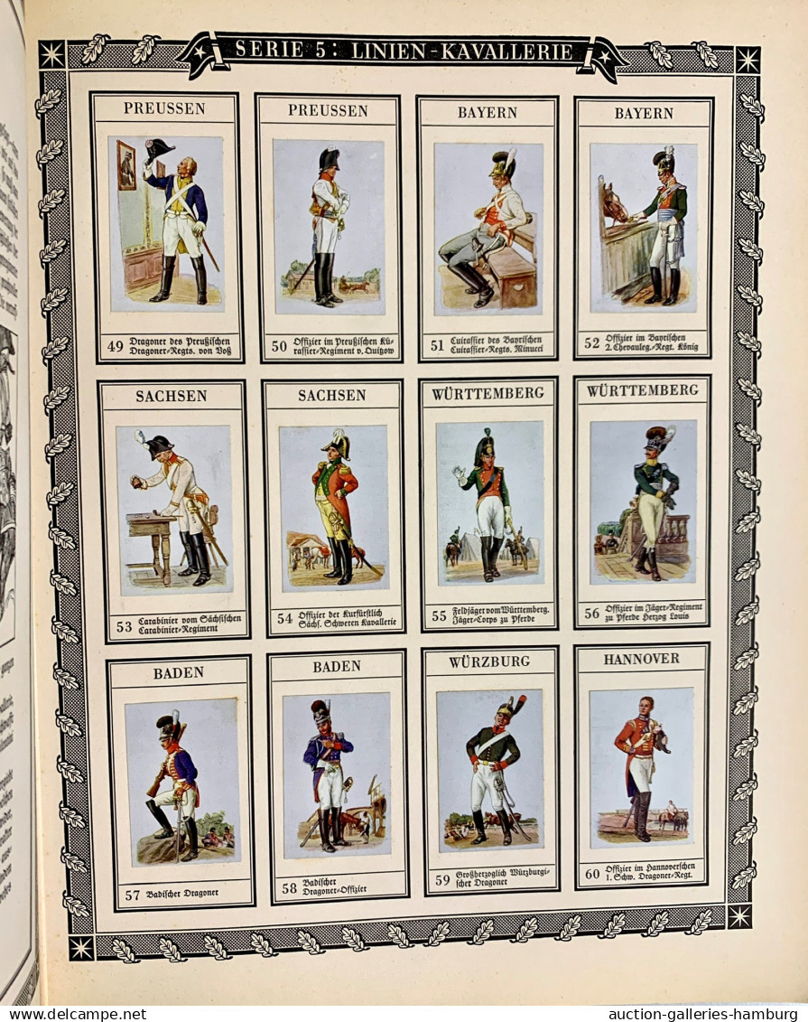 Reklame- und Sammelbilder: FLAGGEN - UNIFORMEN - FAHNENTRÄGER, 1930-1933 (ca.),