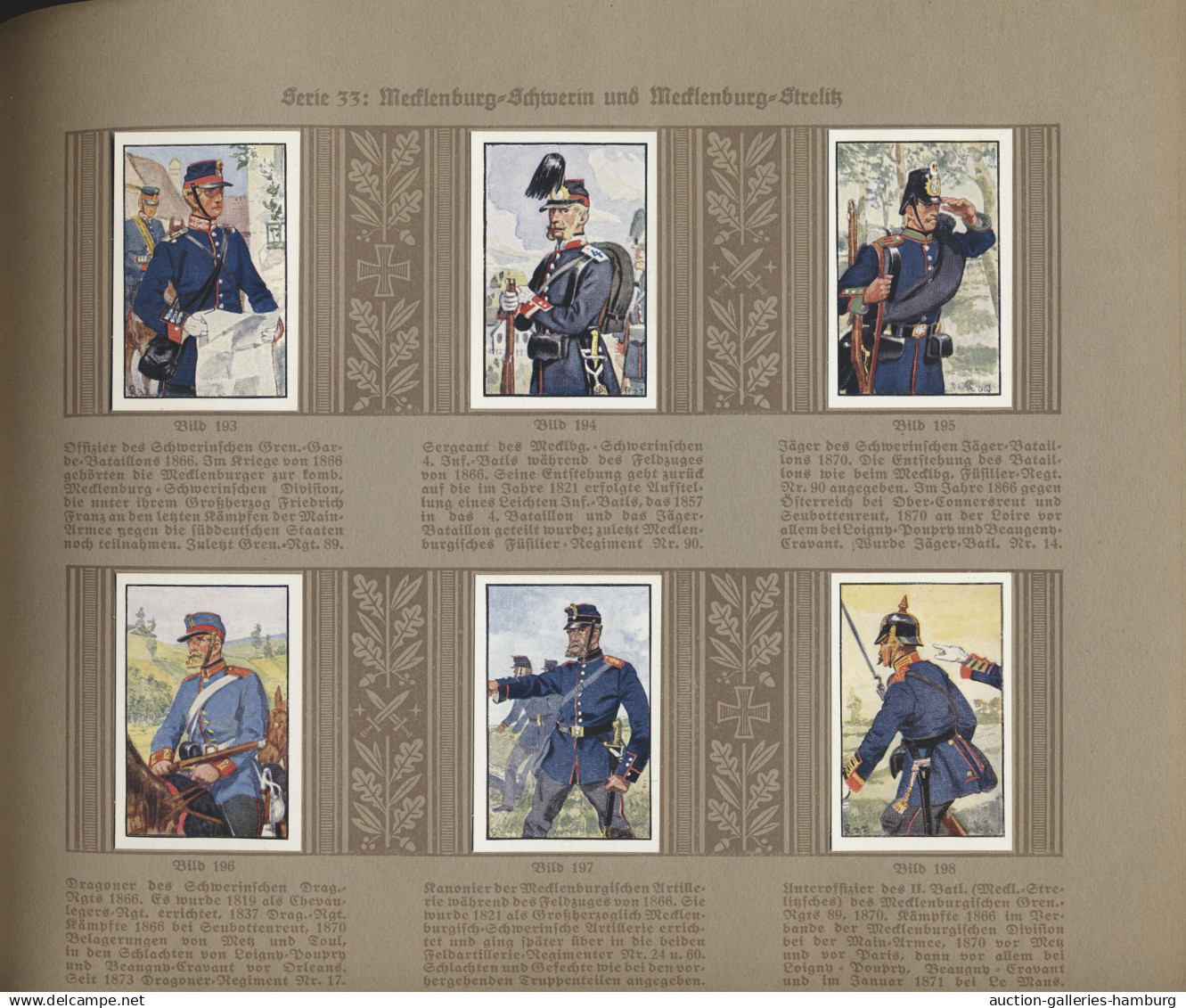 Reklame- und Sammelbilder: FLAGGEN - UNIFORMEN - FAHNENTRÄGER, 1930-1933 (ca.),