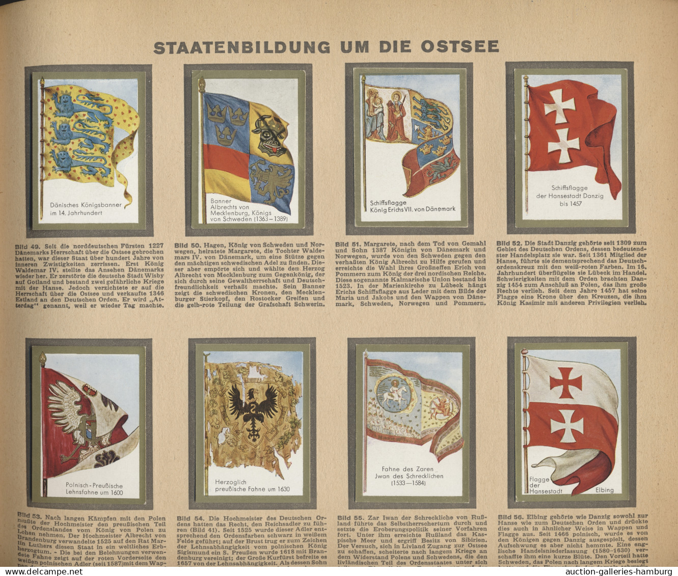 Reklame- und Sammelbilder: FLAGGEN - UNIFORMEN - FAHNENTRÄGER, 1930-1933 (ca.),