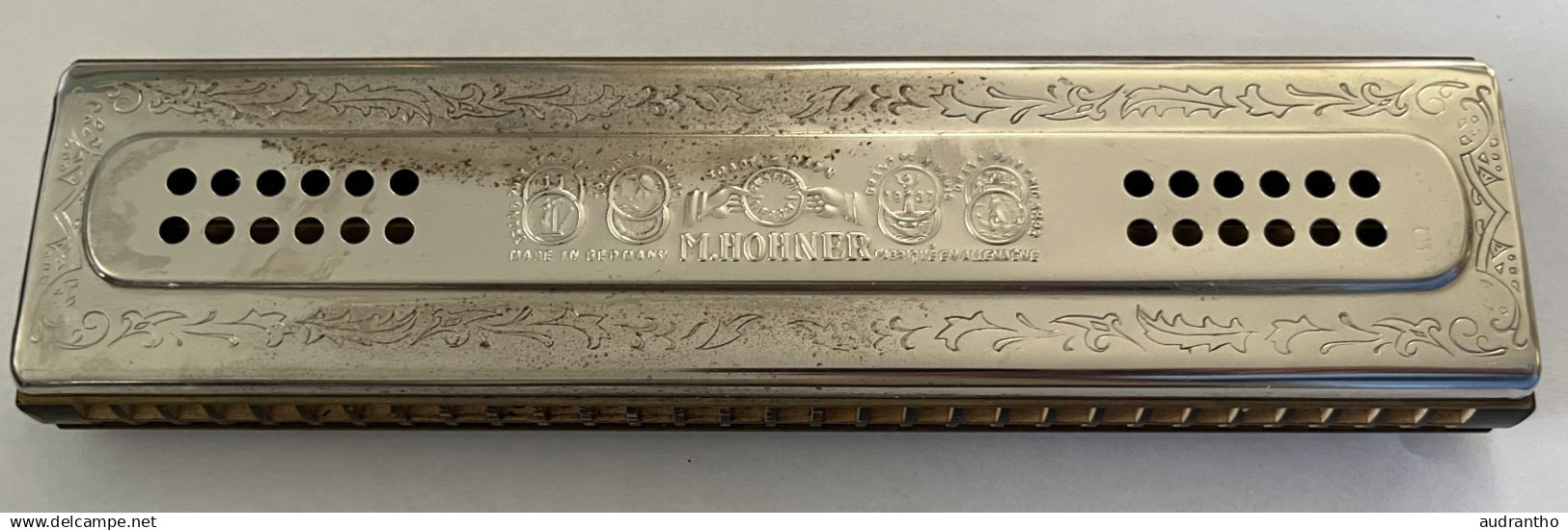 Bel Harmonica - The Echo Harp - M. HOHNER Germany - Bell Metal Reeds - 57/120 M - Musical Instruments
