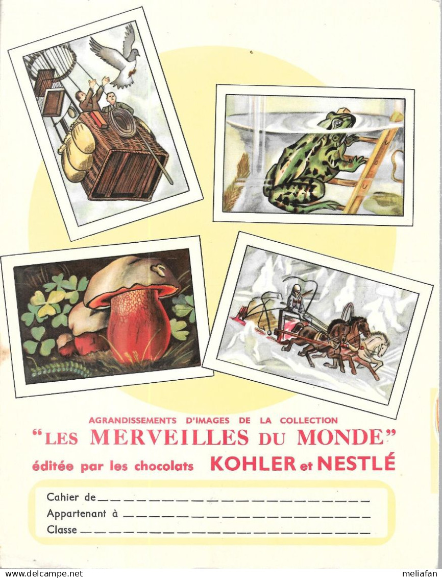AT03 - PROTEGES CAHIERS CHOCOLAT NESTLE - MERVEILLES DU MONDE - Nestlé