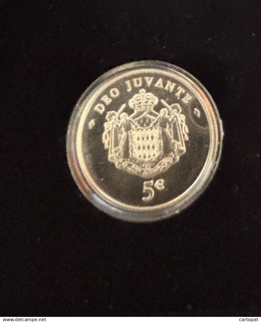 Monaco, Albert II, 5 Euro, BU, 2008, Monnaie De Paris, Argent, SPL - Autres & Non Classés