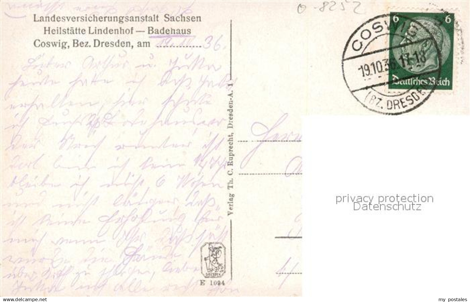 Coswig Sachsen Heilstaette Lindenhof Badehaus - Coswig
