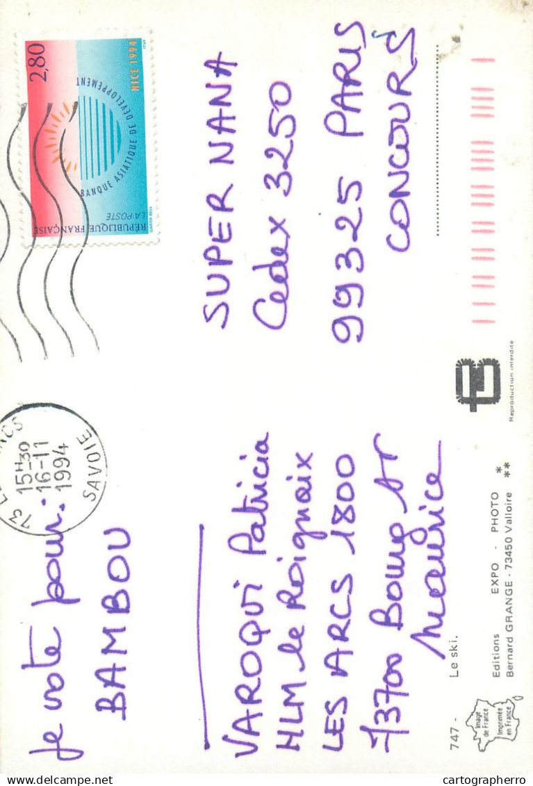 A5066 Ski Types And Scenes Signed Postcard - Wintersport