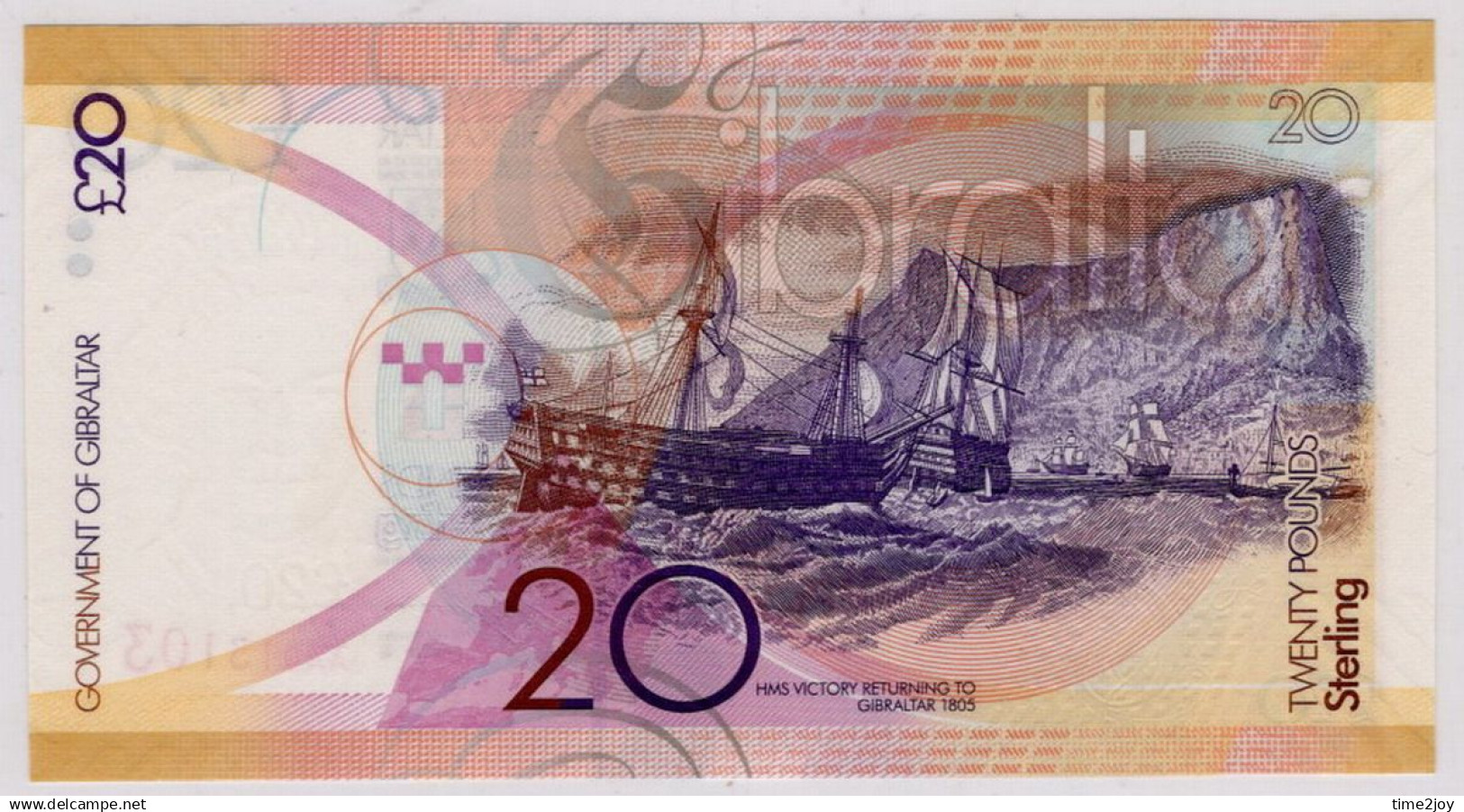 Gibraltar  QEII £20 Pounds Banknote 2011 UNC - Gibraltar