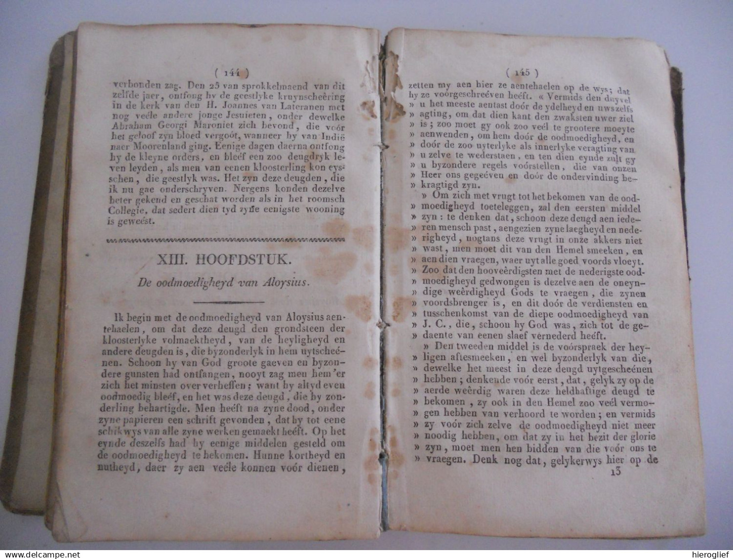 Leven Van Den H. ALOYSIUS De Gonzaga Van De Societeyt Jesu 1826 Druk Antwerpen T.J Janssens / Devotie Religie Godsdienst - Other & Unclassified