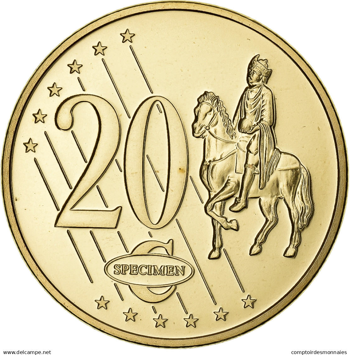 Vatican, Médaille, 20 C, Essai-Trial Benoit XVI, 2008, Laiton, SPL - Autres & Non Classés