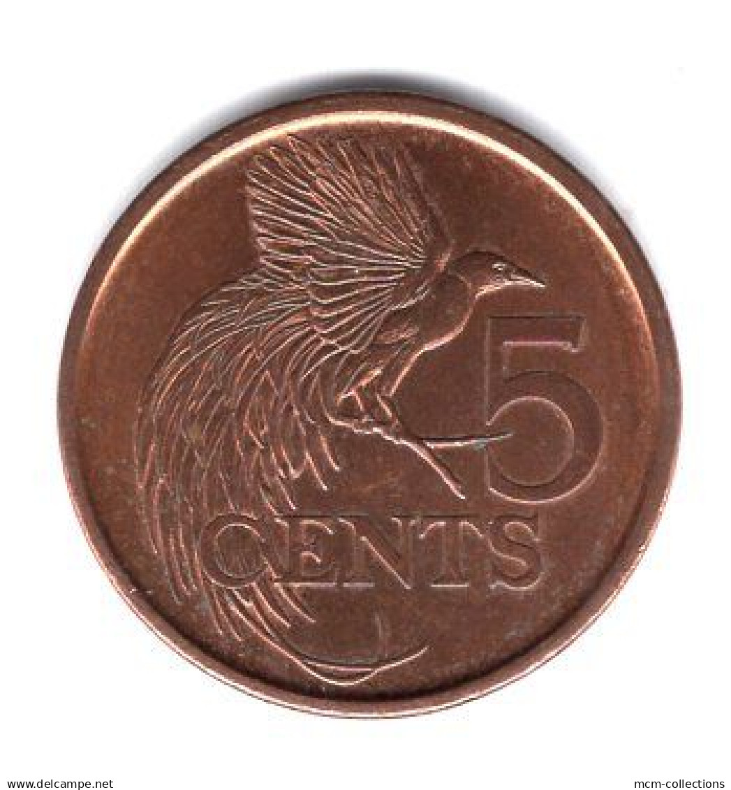 TRINITE ET TOBAGO PIECE DE 5 CENTS 2017 BRONZE REF KM 30  SUPERBE - Trinidad Y Tobago
