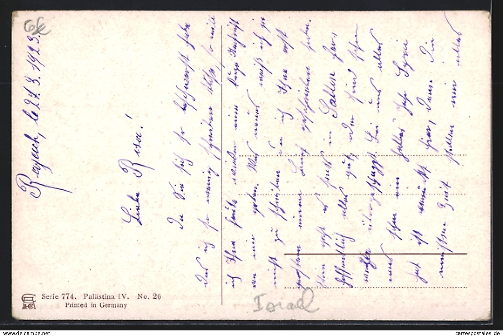 Künstler-AK F.Perlberg: Bethanien, Hirte Mit Schafen - Perlberg, F.