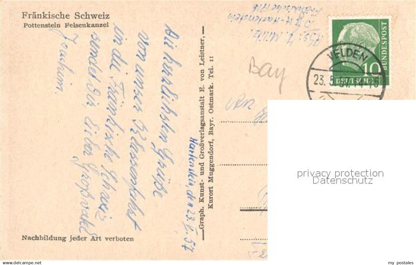 Pottenstein Oberfranken Felsenkanzel - Pottenstein