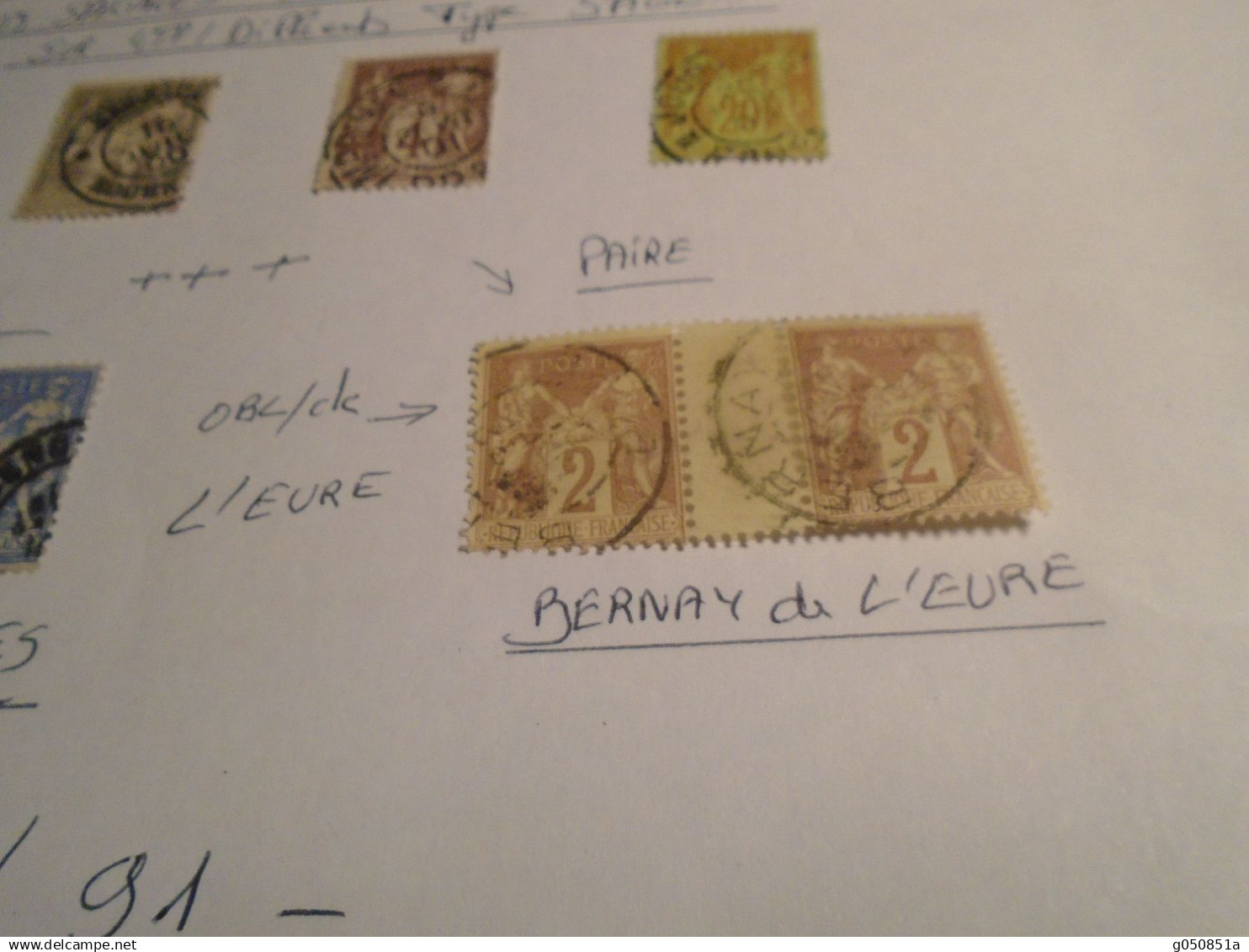 Timbres  Type SAGE ( N S U ) 4 OBL/**Speciales JOURNAUX** TP/DIFFERENTS + 2 PAIRE !!!! - 1876-1898 Sage (Type II)