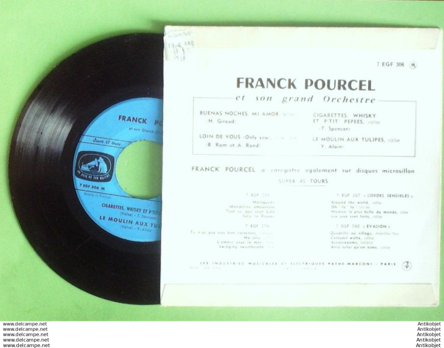 Pourcel Franck 45T EP Buenas Noches Mi Amor 1959 - Instrumental