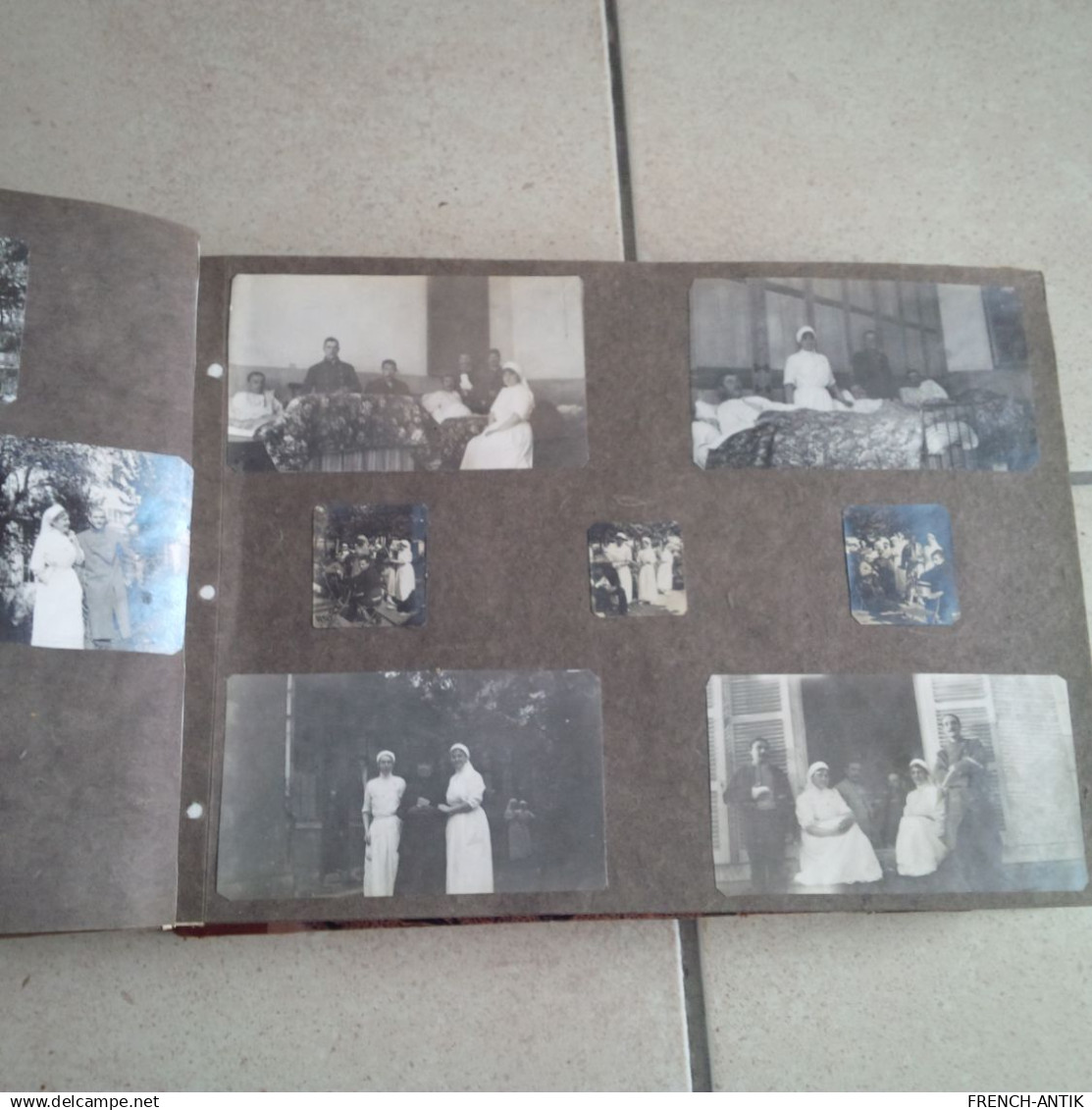 ALBUM PHOTO MELUN ET CANNES HOPITAL MILITAIRE HOTEL CARLTON PHOTO  CARTES POSTALE ET DESSIN 580 DOCUMENTS RARE