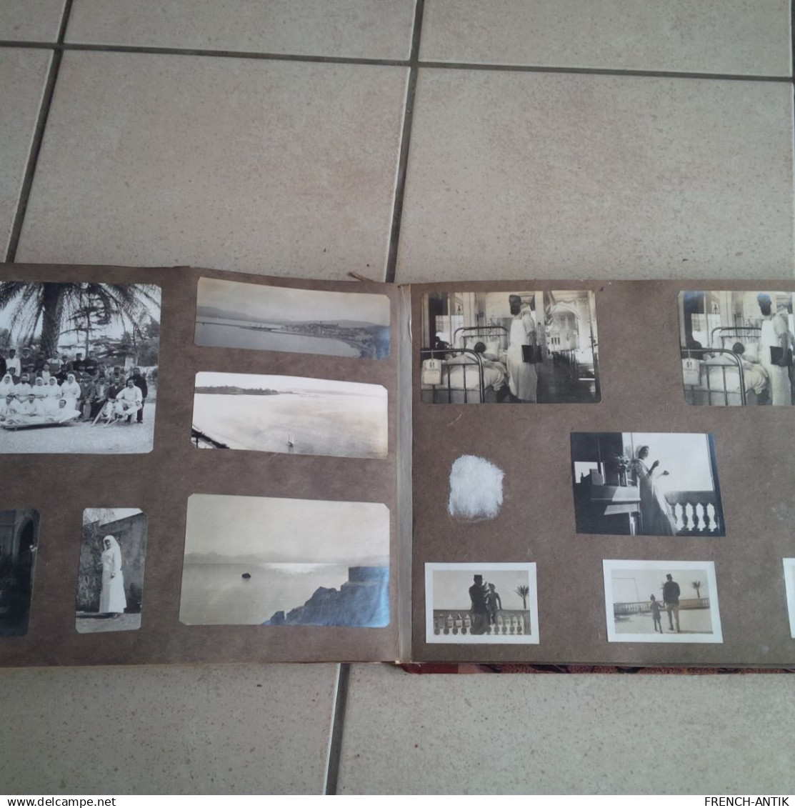 ALBUM PHOTO MELUN ET CANNES HOPITAL MILITAIRE HOTEL CARLTON PHOTO  CARTES POSTALE ET DESSIN 580 DOCUMENTS RARE