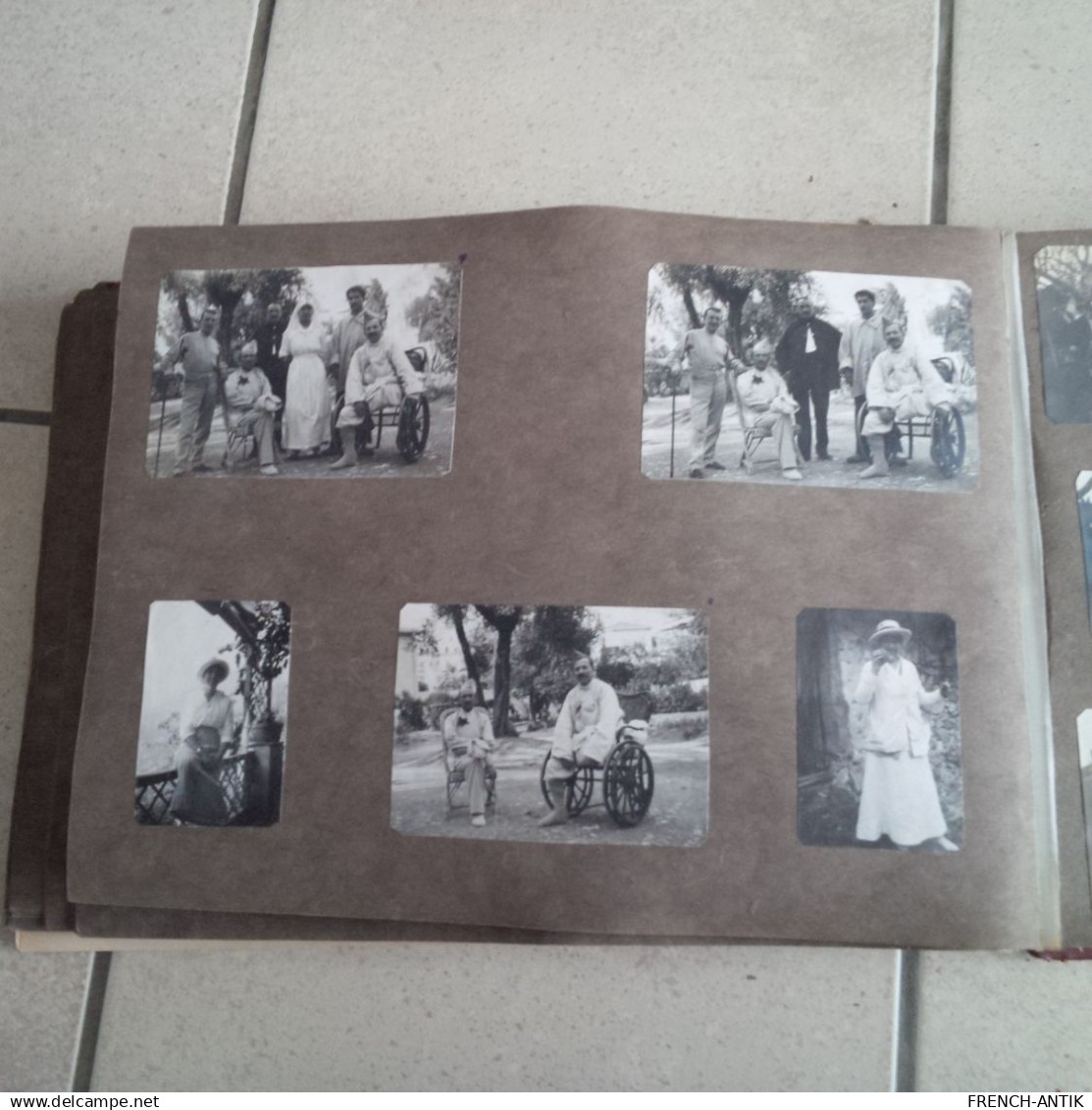 ALBUM PHOTO MELUN ET CANNES HOPITAL MILITAIRE HOTEL CARLTON PHOTO  CARTES POSTALE ET DESSIN 580 DOCUMENTS RARE