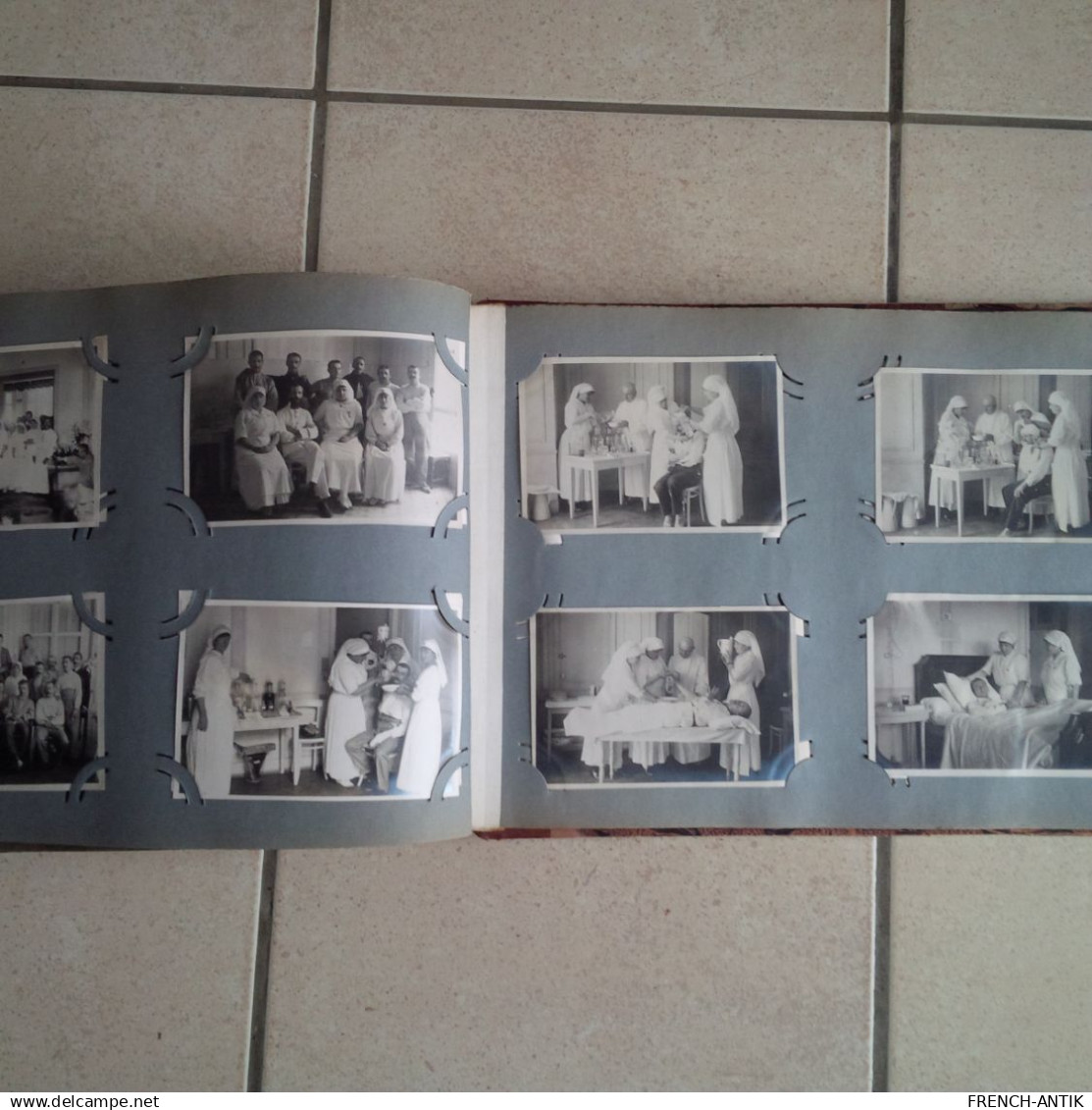 ALBUM PHOTO MELUN ET CANNES HOPITAL MILITAIRE HOTEL CARLTON PHOTO  CARTES POSTALE ET DESSIN 580 DOCUMENTS RARE