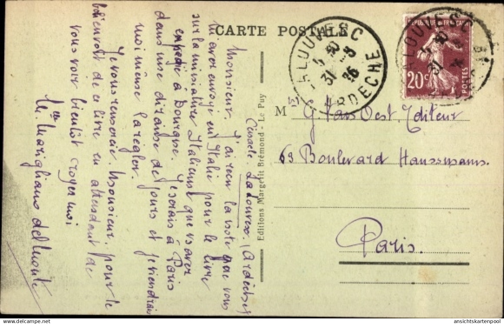 CPA Ay Ardeche, Pelerinage De N.-D. D'Ay, Westseite - Sonstige & Ohne Zuordnung