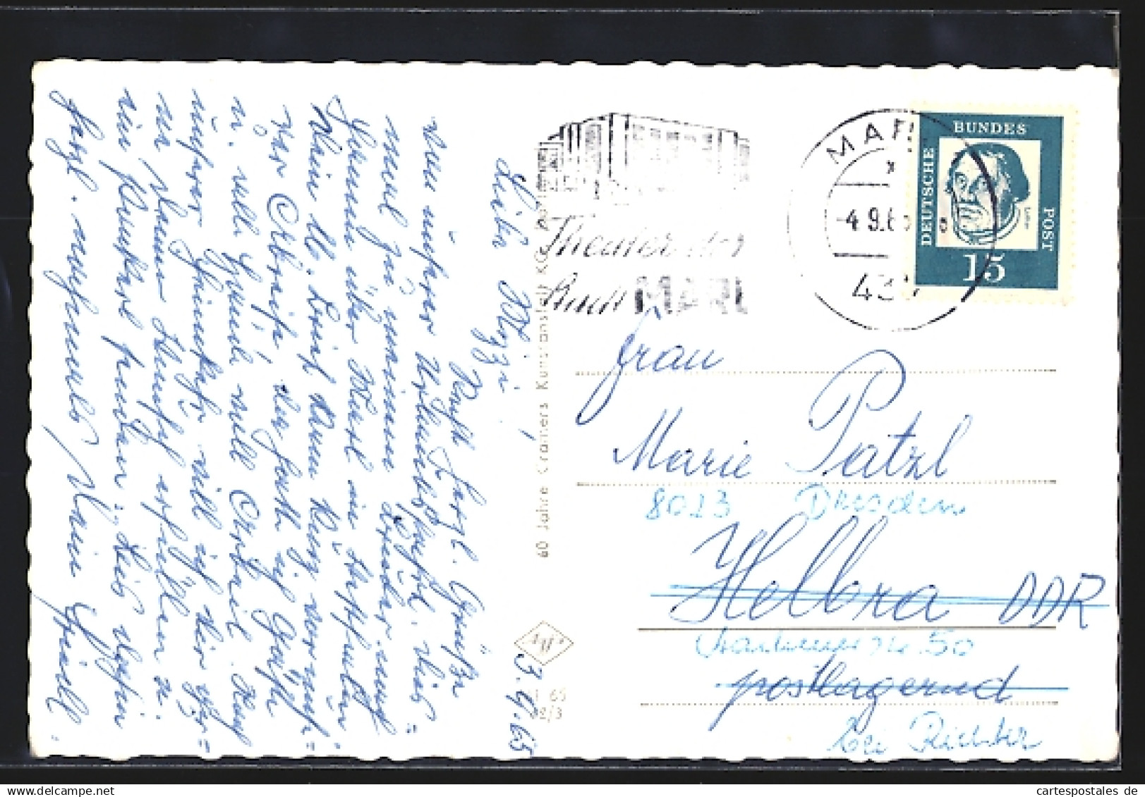 AK Marl /Westf., St. Marien-Hospital Und Gartenanlage - Marl