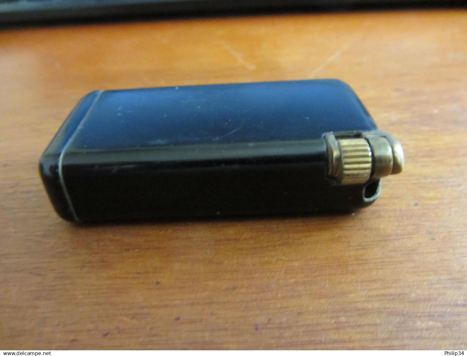 Briquet gaz Dunhill laque et laiton (prototype) 1940