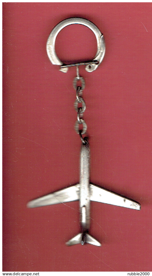 Porte Cléfs Ancien En Métal CHOCOLAT LANVIN Dijon AVION Keychain Plane - Schokolade