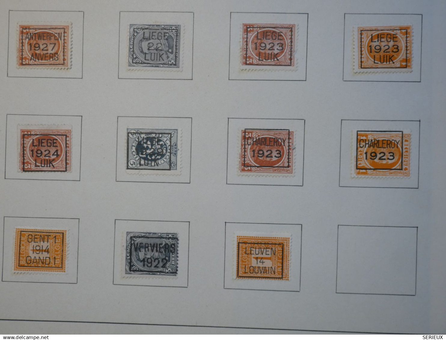 ED21  BELGIQUE PREO SUR CHARN.  SUR PAGE +A VOIR + + - Altri & Non Classificati