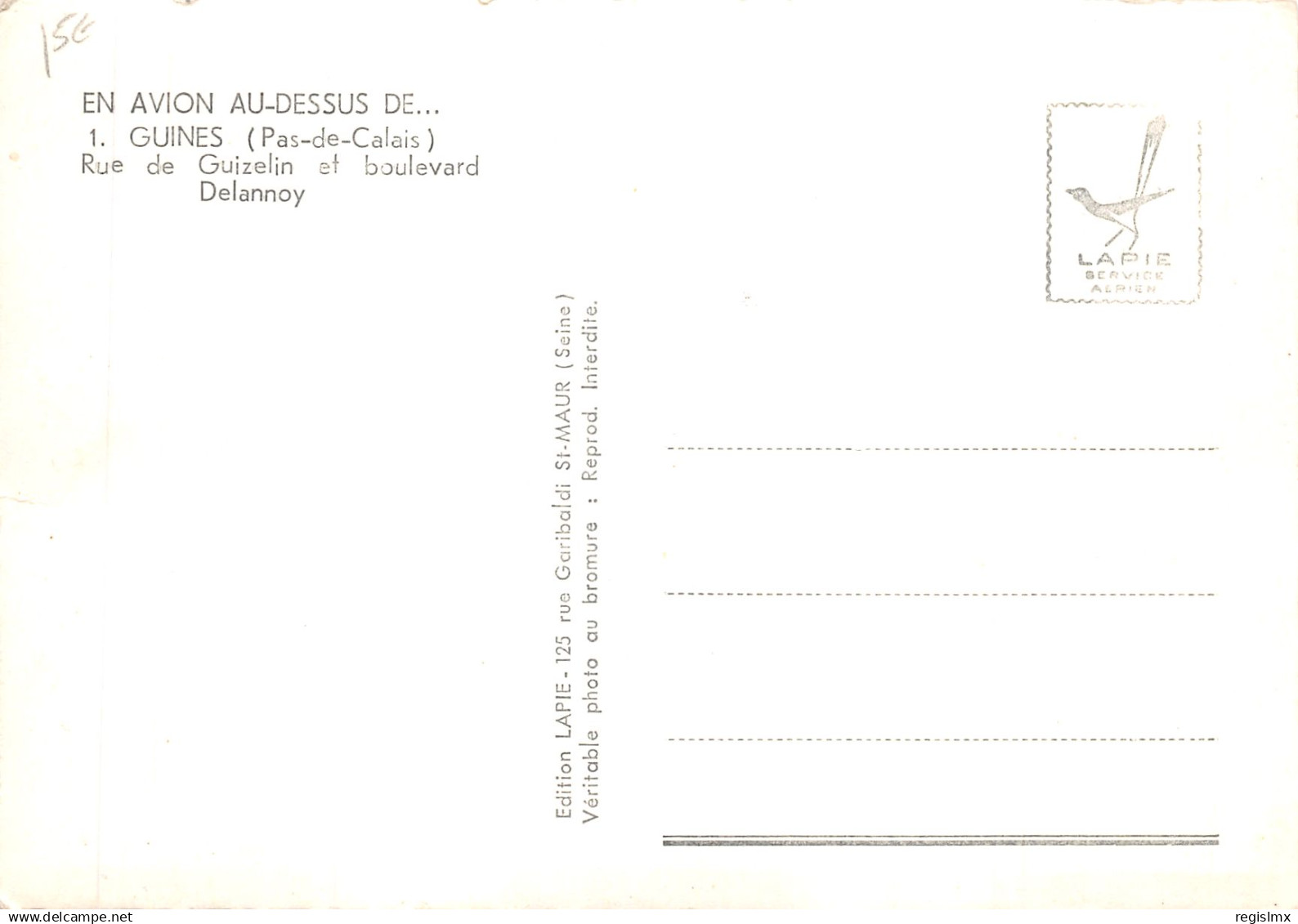 62-GUINES-N°579-D/0211 - Guines