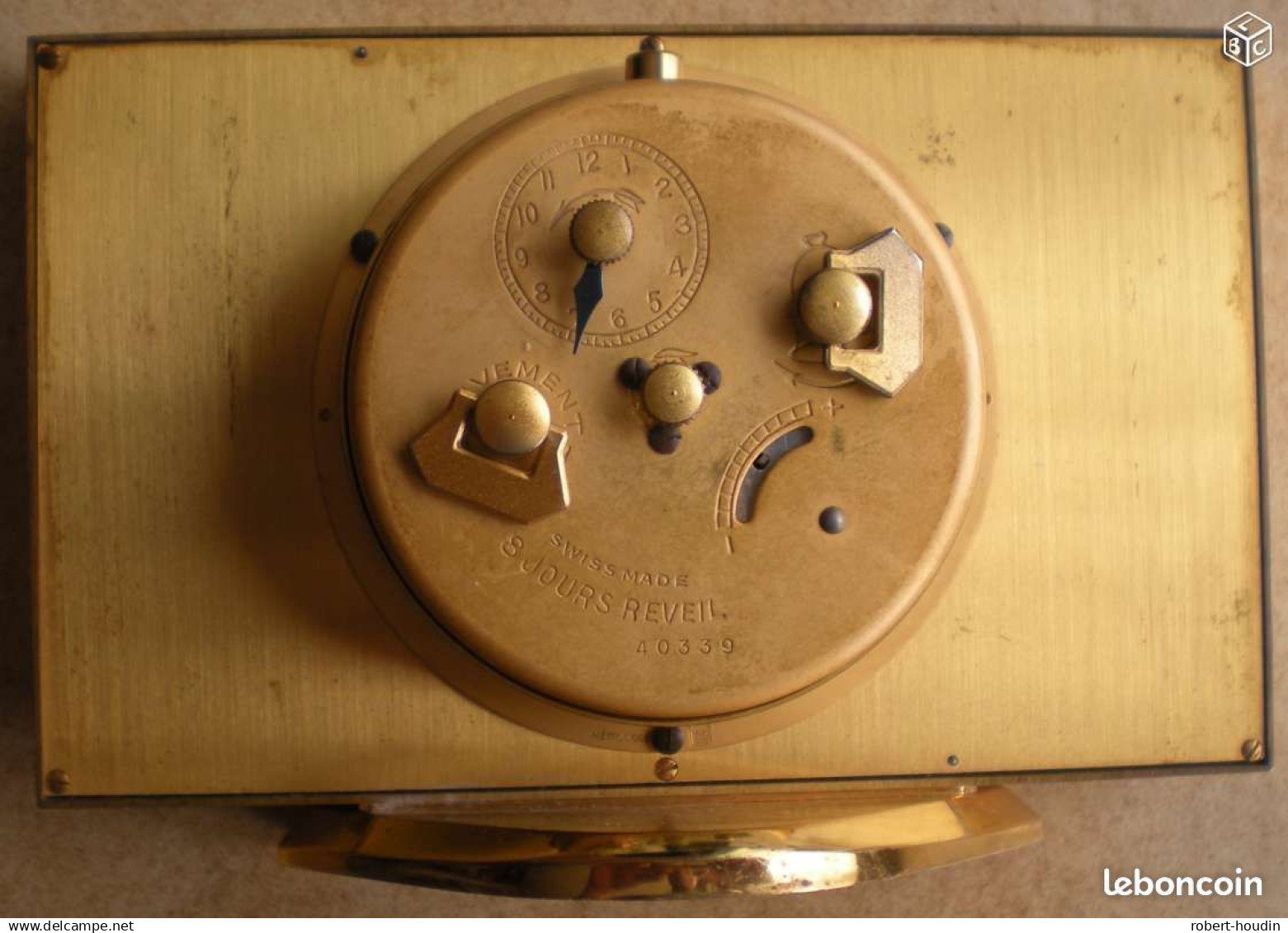 1 Pendulette Réveil Mécanique Ancien 8 Jours LANCEL Paris - Alarm Clocks