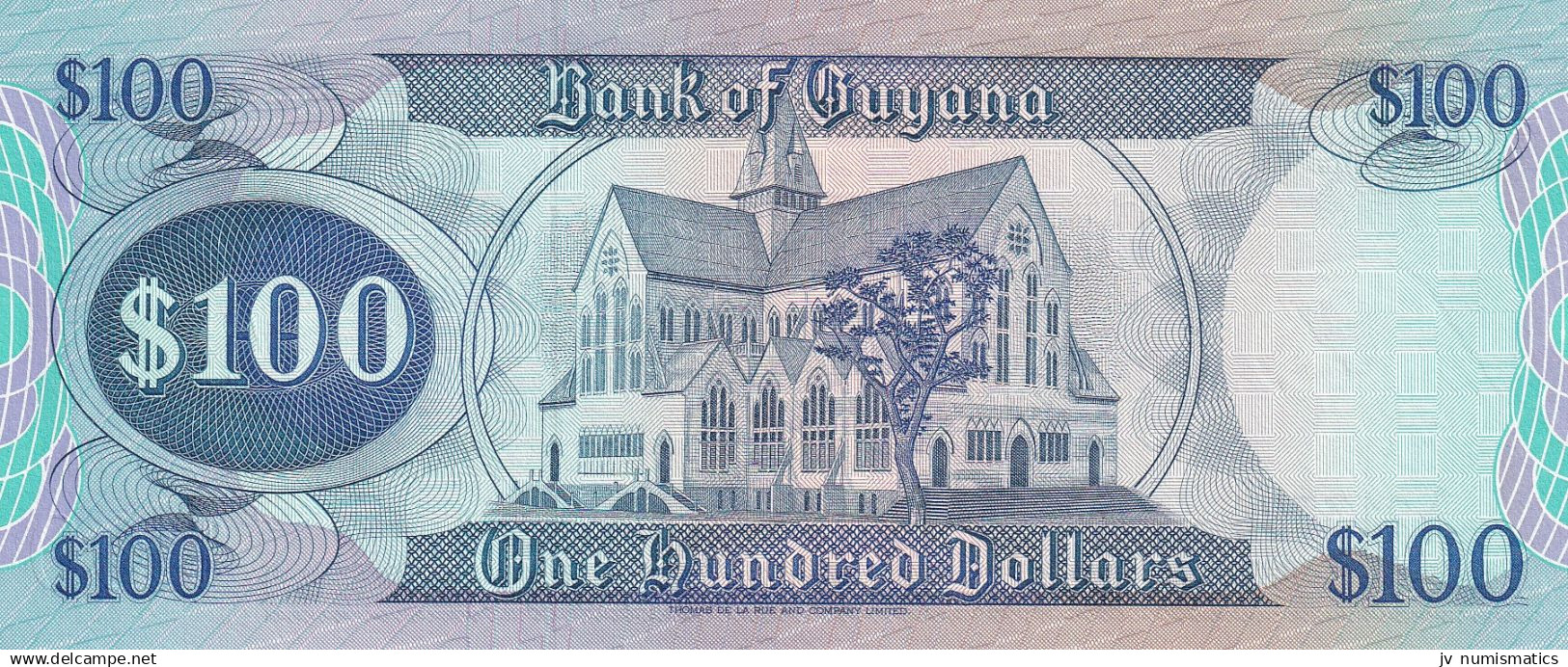 GUYANA 100 Dollars ND UNC, P-28(2) - Guyana