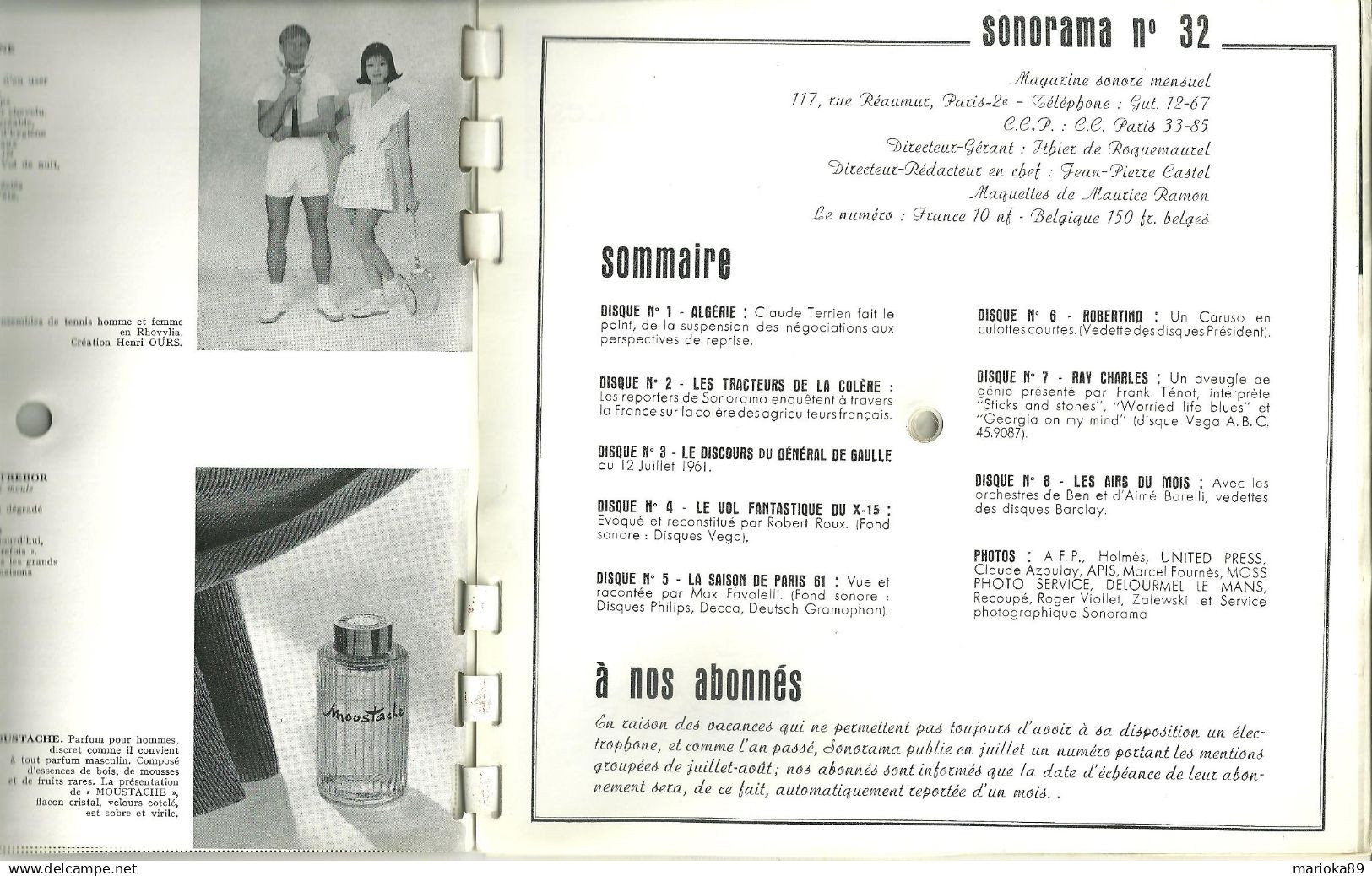 Cadeau Anniversaire Original / Sonorama Mois Naissance Juillet Août 1961 - Special Formats