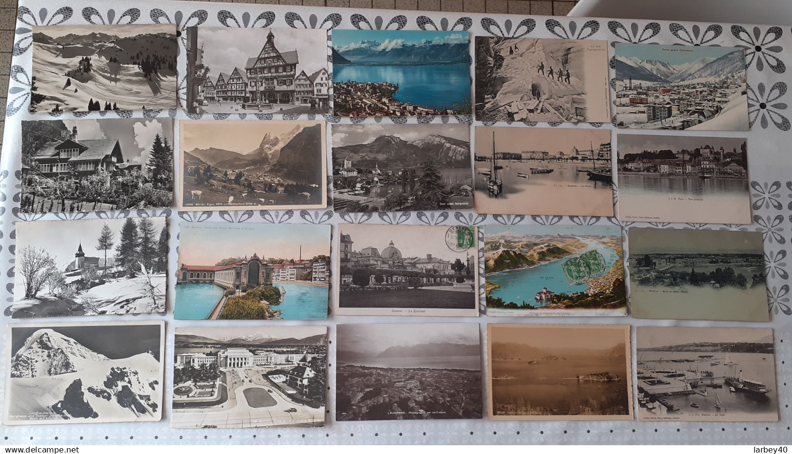 Suisse Lot De 100 Cartes Postales Anciennes - Sammlungen & Sammellose