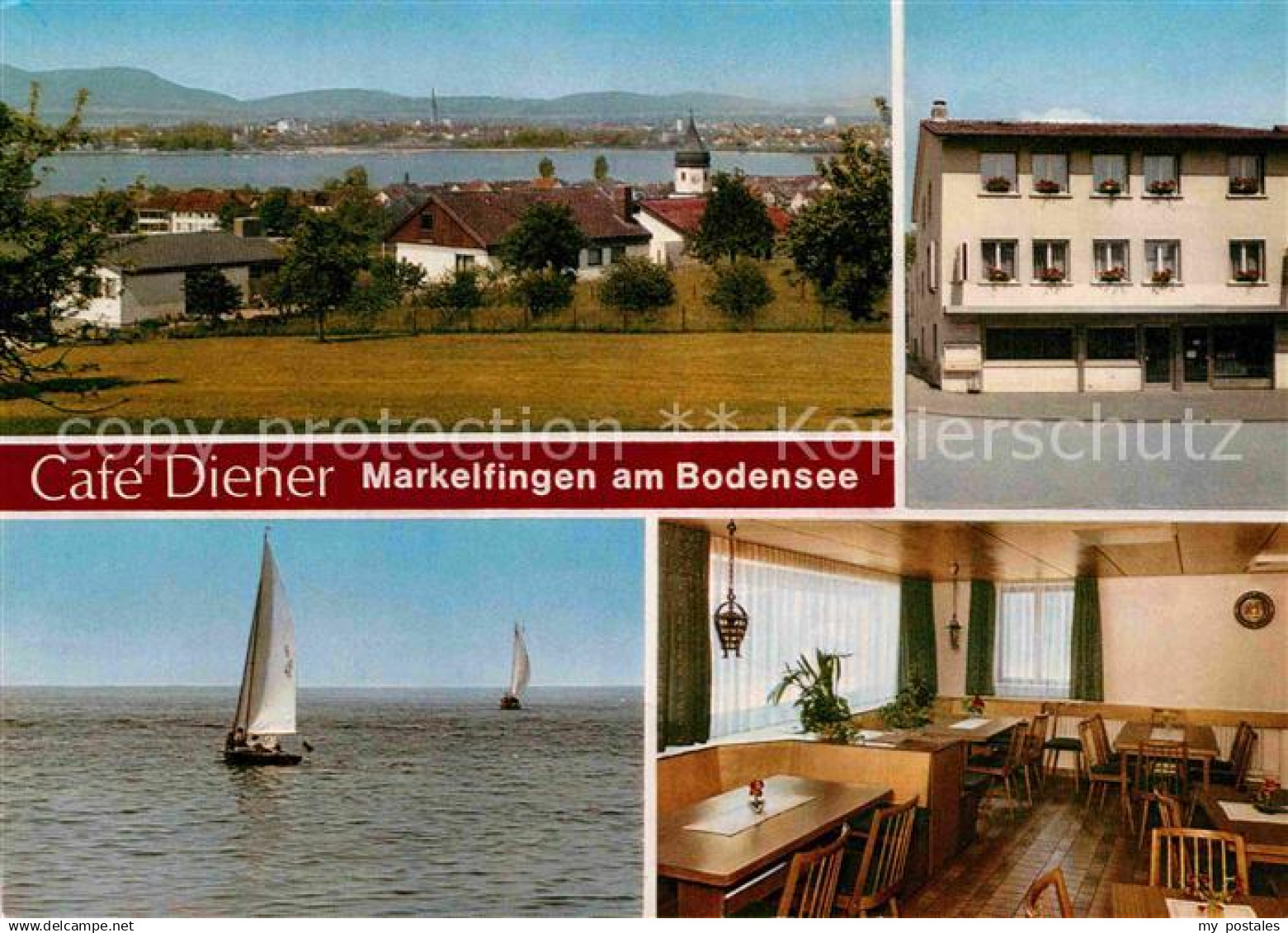 Markelfingen Cafe Diener Segelboot Panorama - Radolfzell