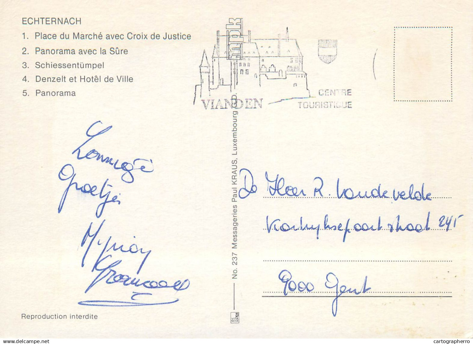 A5090 Luxembourg Bonjour D'Echternach Several Sites And Views - Echternach