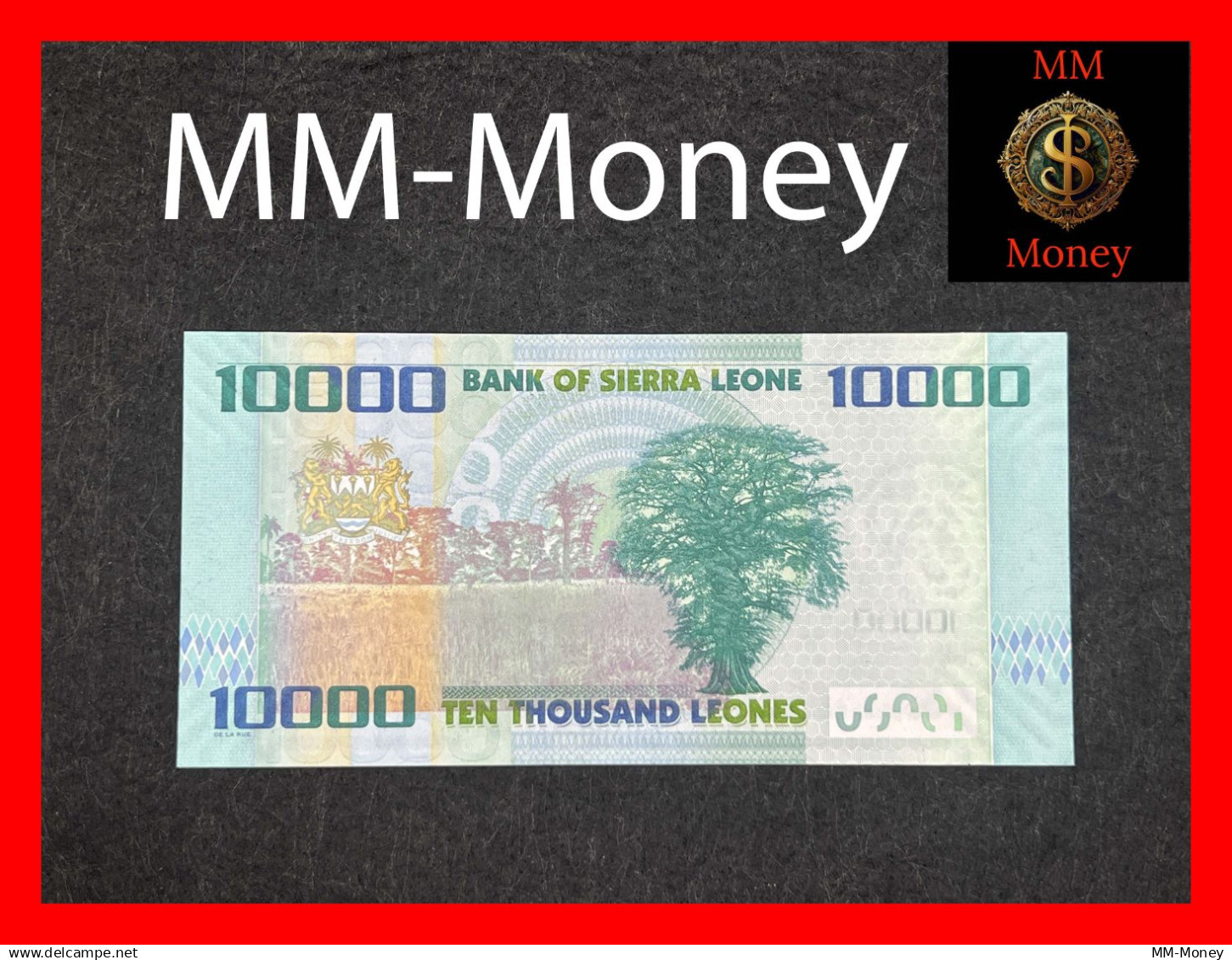 SIERRA LEONE   10.000   10000  Leones  27.4.2010    P. 33  *first Date*   UNC - Sierra Leone