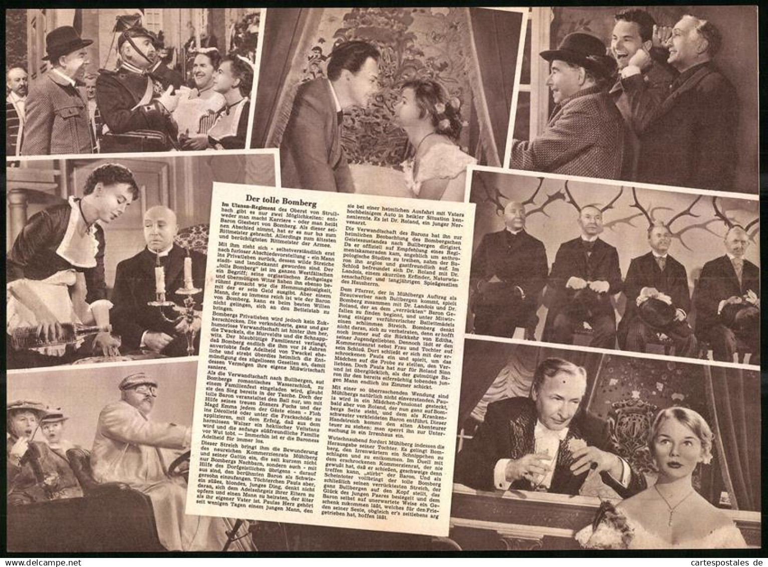 Filmprogramm Hausprogramm, Der Tolle Bomberg, Hans Albers, Marion Michael, Regie: Rolf Thiele - Magazines