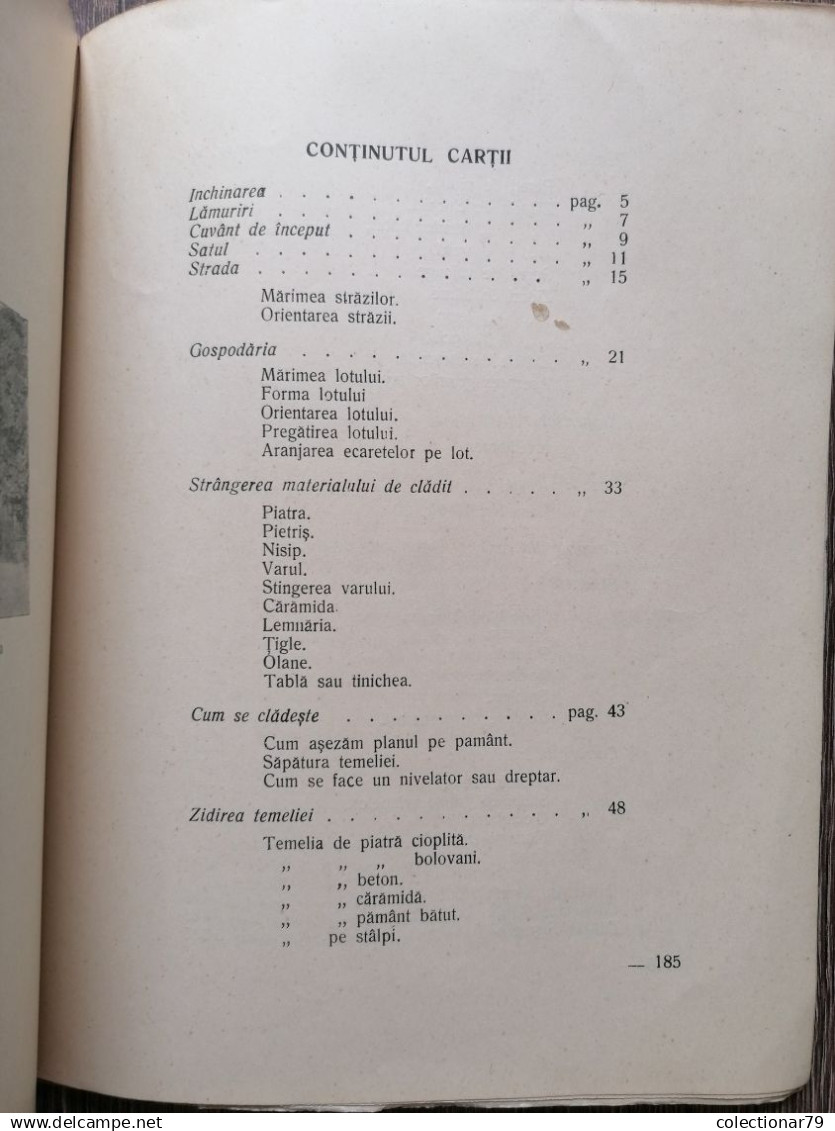Romania Arhitect Florea Stanculescu Case Si Gospodarii La Tara 1927 192 Pag . Pagini Netaiate - Livres Anciens