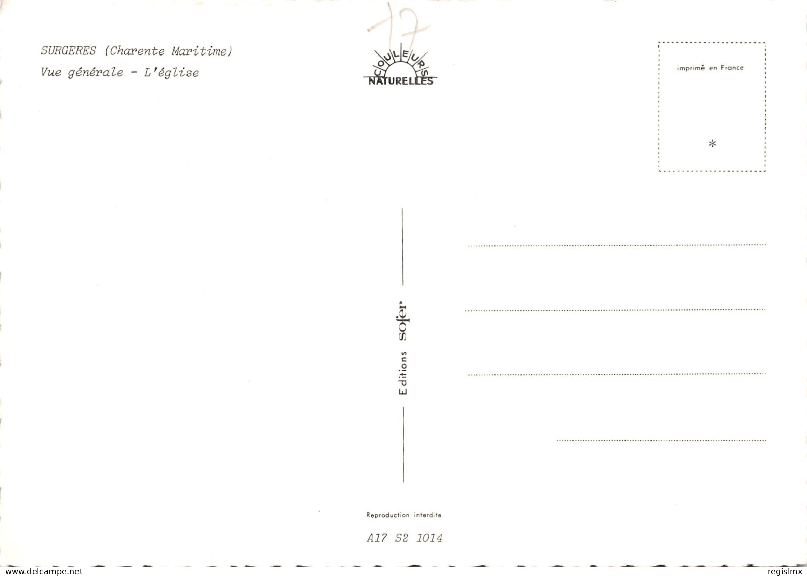 17-SURGERES-N°341-B/0167 - Surgères