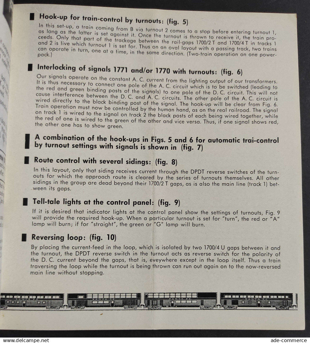 Fleischmann HO - 1723 A - 1723 - Scambi - Istruzioni Per L'Uso - Unclassified