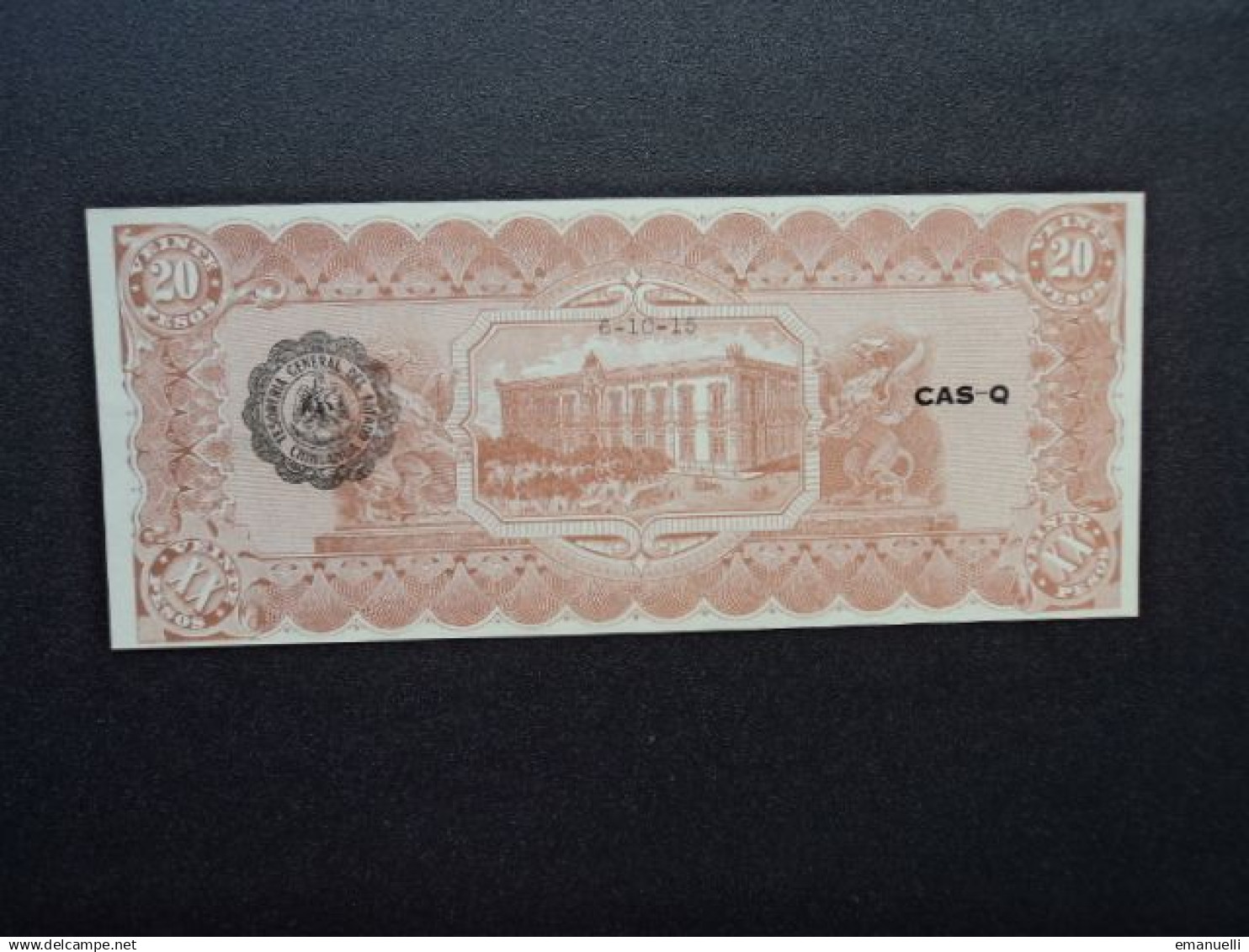 MEXIQUE : EL ESTADO DE CHIHUAHUA : 20 PESOS  D.10.2.1914 + 01.1915   P S537b + *   SPL + ** - Messico