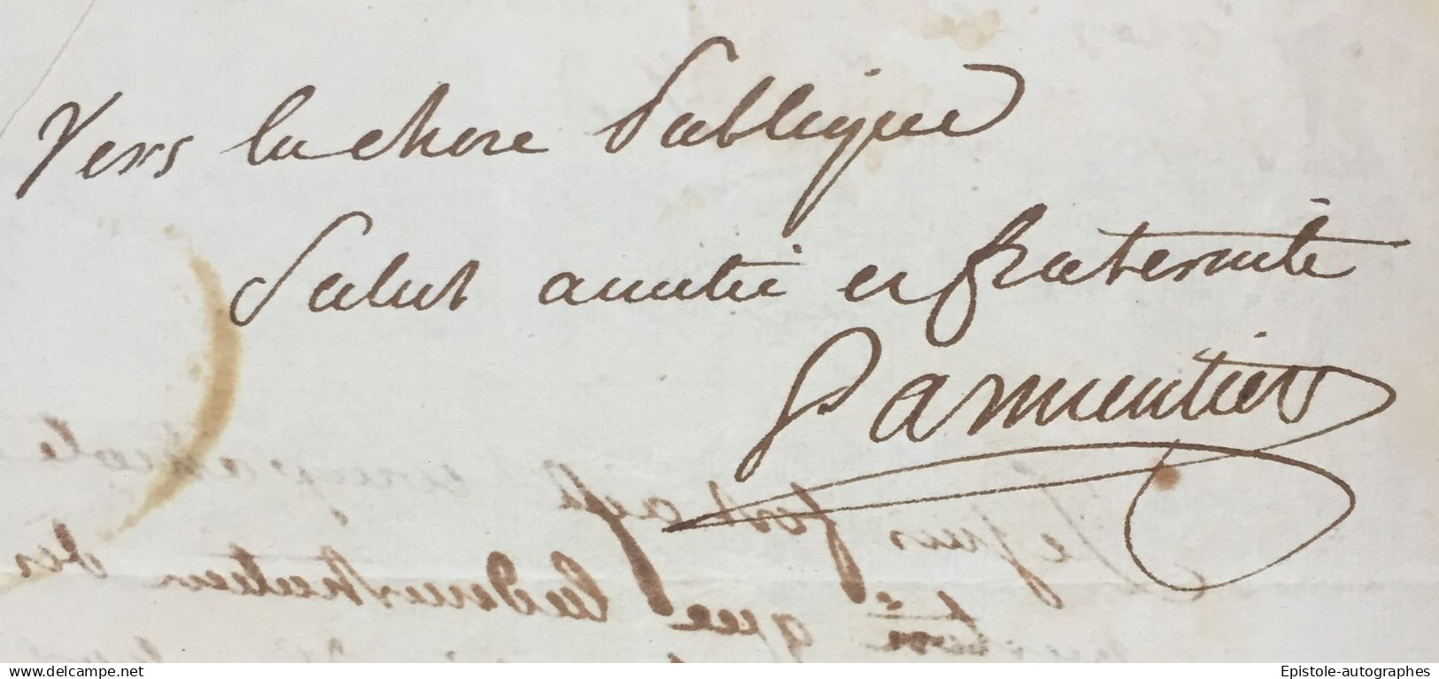 Antoine PARMENTIER - Lettre Autographe Signée – Terreur & Dévouement Chose Publique 1793 - Inventors & Scientists