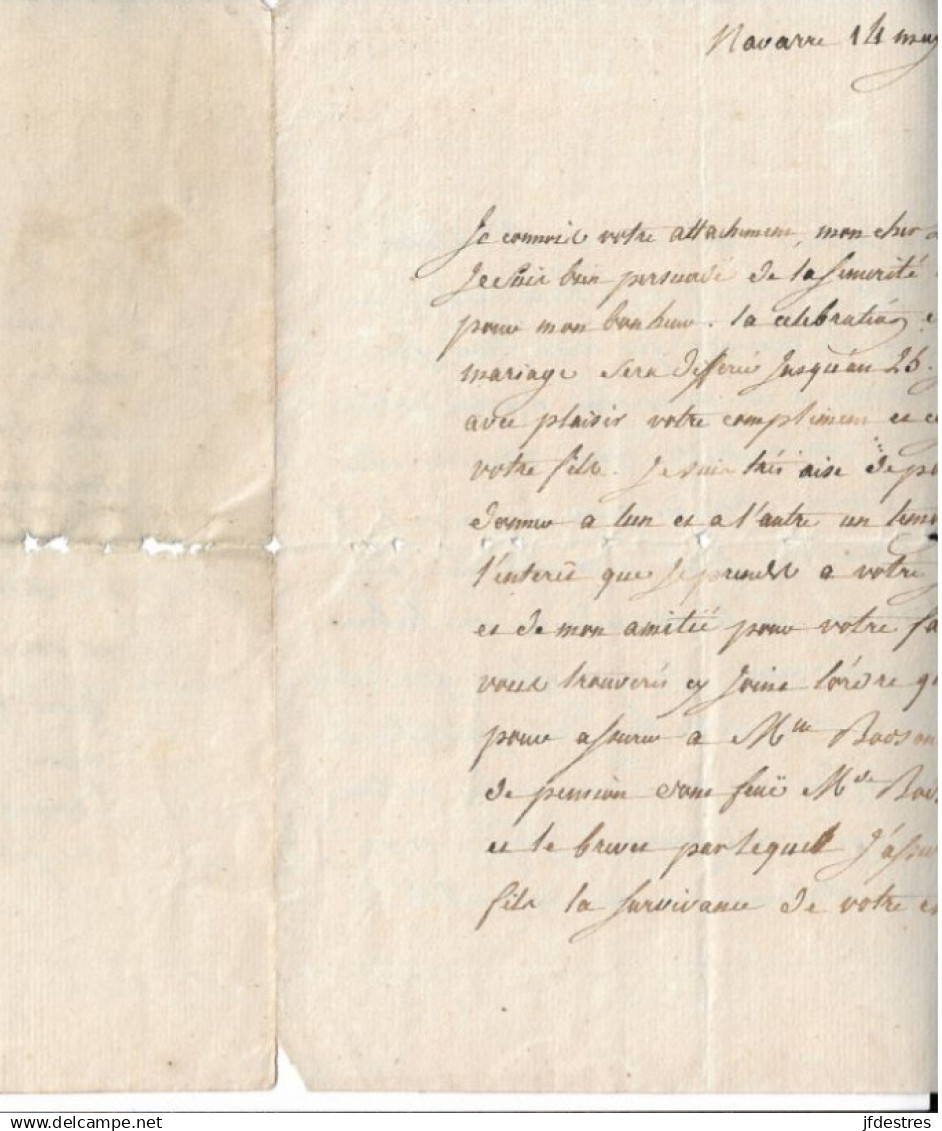 Godefroy-Charles-Henry De La Tour, Duc De Bouillon Navarre, 14 Mai 1789 Avec Signature "Godefroy" Lettre Ms. - Historical Figures