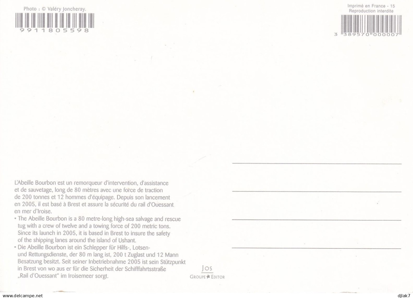 Le Remorqueur D'Intervention L'Abeille Bourbon - Schlepper