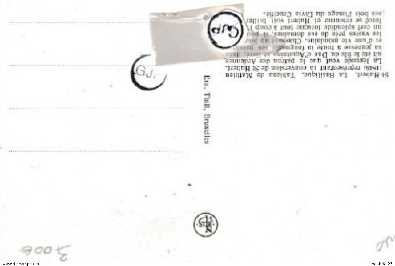 St Hubert La Basilique Tableau De Mathieu - Saint-Hubert